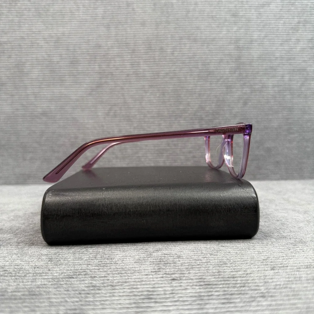 Calvin Klein CK20509 Purple Transparent Rectangular Eyeglasses Frames 53-16-140